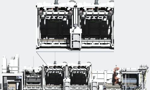 Warmpress- und Kaltpressstation